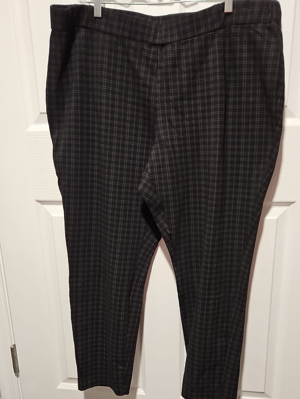 Lane Bryant Black and Gray Plaid Skinny Pants